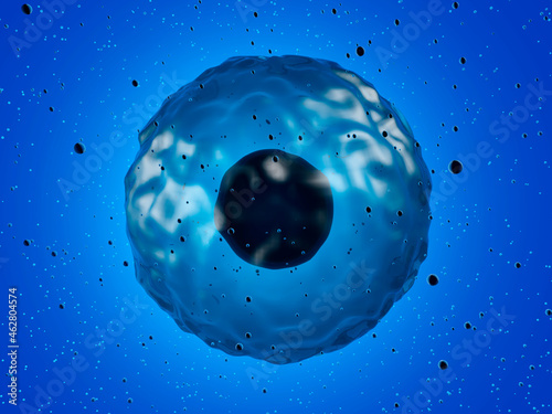 Three dimensional render of stem cell