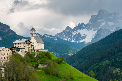 Church of Santa Lucia, Dolomites, Province of Belluno, Italy photo