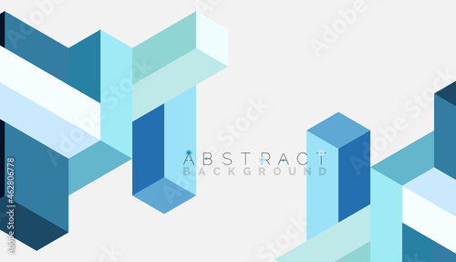 Abstract background. 3d cubes  cubic elements and blocks. Techno or business concept for wallpaper  banner  background  landing page