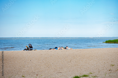 plaża zatoka wiślana piasek warmia mazury