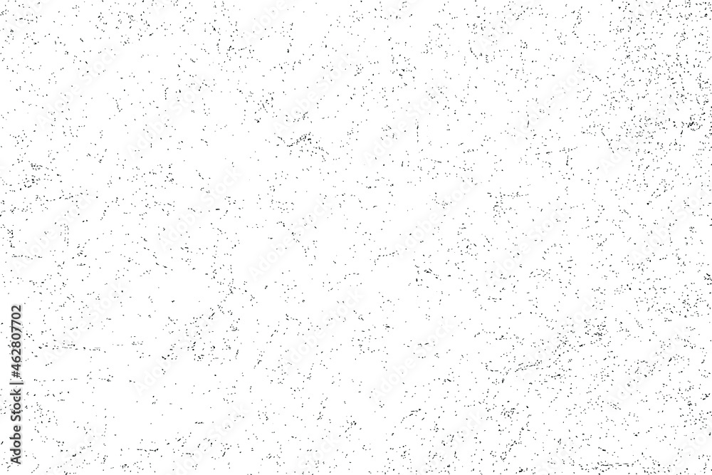 Grunge texture of uneven background randomly dotted with dots. Vector illustration. Overlay template