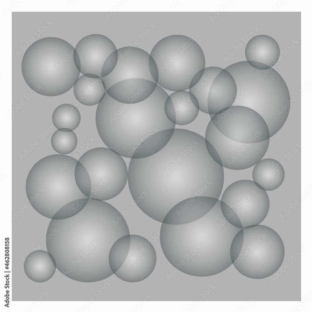 Gray 3D background with volumetric balls for the cover. White texture design template with abstract modern pattern. Gray 3D background with volumetric balls for the cover. White texture design template with abstract modern pattern.