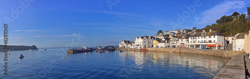 St Mawes Harbour and town , Cornwall, UK photo