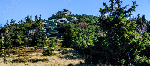 rocks in the Karkonosze National Park