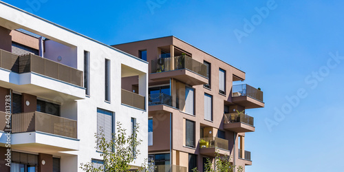 Germany, Bavaria, Elchingen, New modern residential houses in suburb