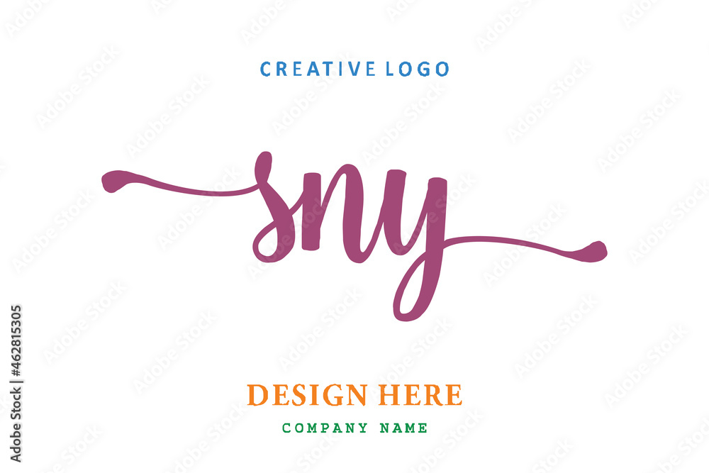 SNY lettering logo is simple, easy to understand and authoritative SNY lettering logo is simple, easy to understand and authoritative