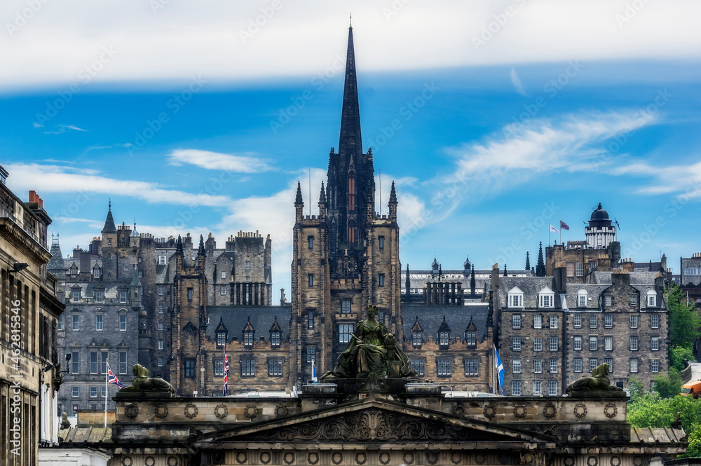 UK, Scotland, Edinburgh, view to the city UK, Scotland, Edinburgh, view to the city