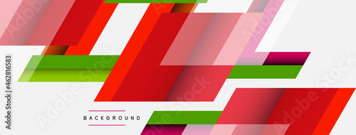 Vector background. Abstract overlapping color lines design with shadow effects. Illustration for wallpaper banner background or landing page