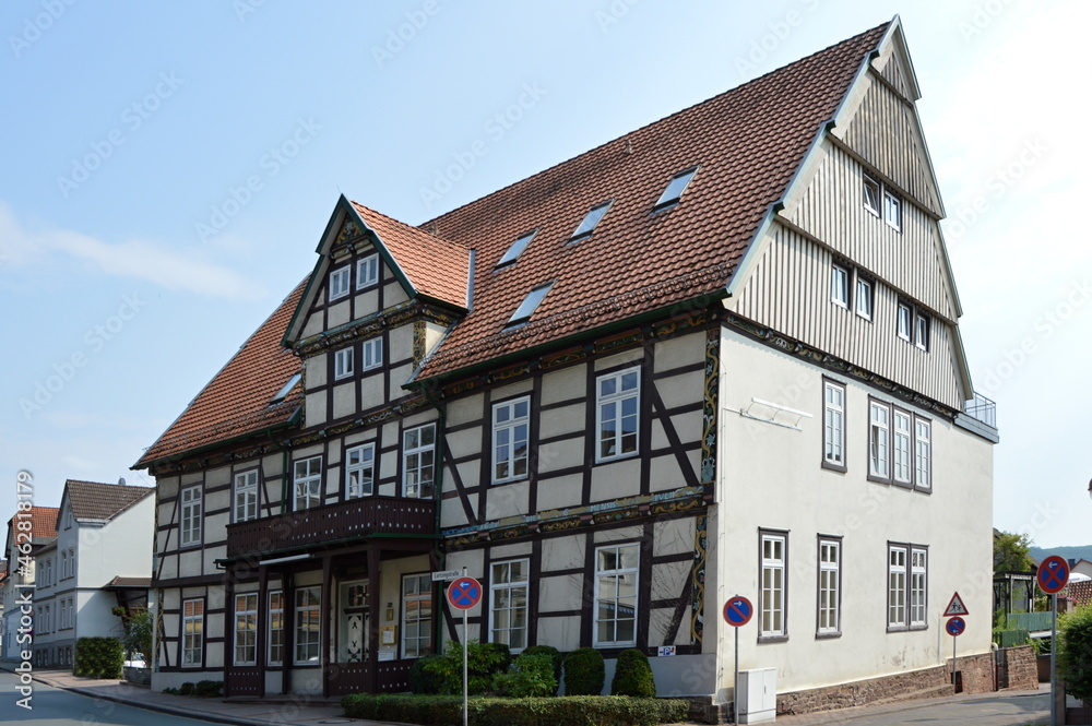 Historisches Bauwerk in der Kur Stadt Bad Pyrmont, Niedersachsen