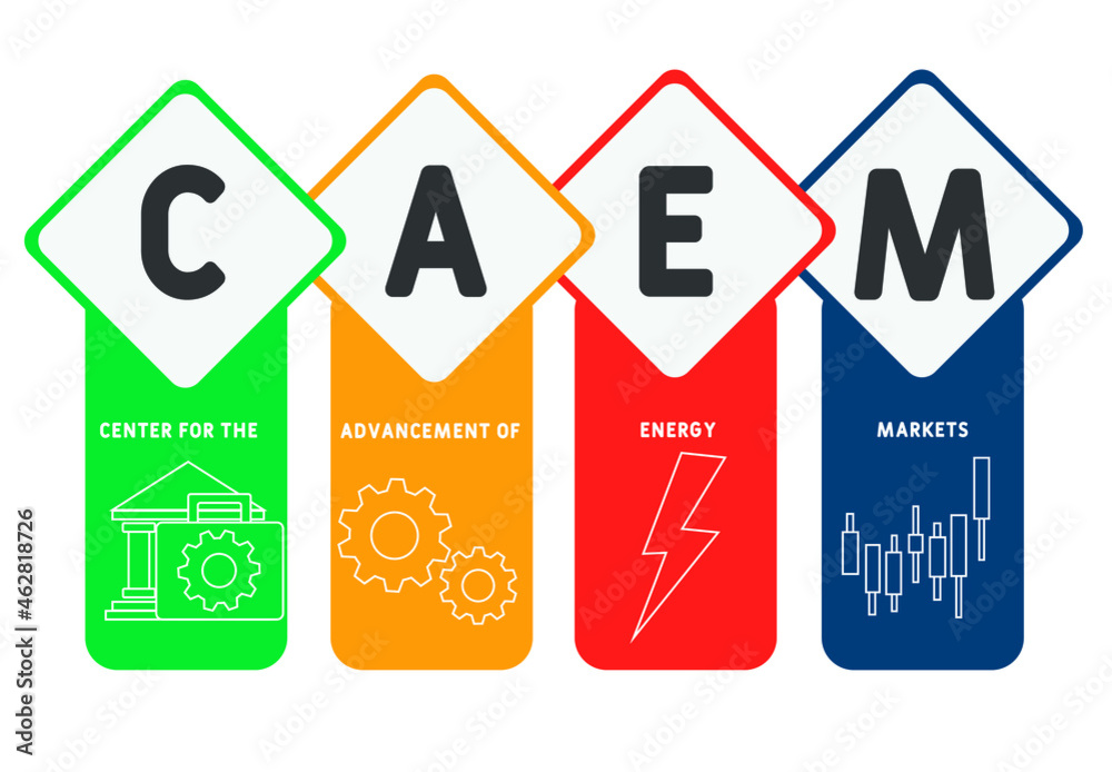 CAEM - Center for the Advancement of Energy Markets acronym. business concept background. vector illustration concept with keywords and icons. lettering illustration with icons for web banner, flyer, CAEM - Center for the Advancement of Energy Markets acronym. business concept background. vector illustration concept with keywords and icons. lettering illustration with icons for web banner, flyer,