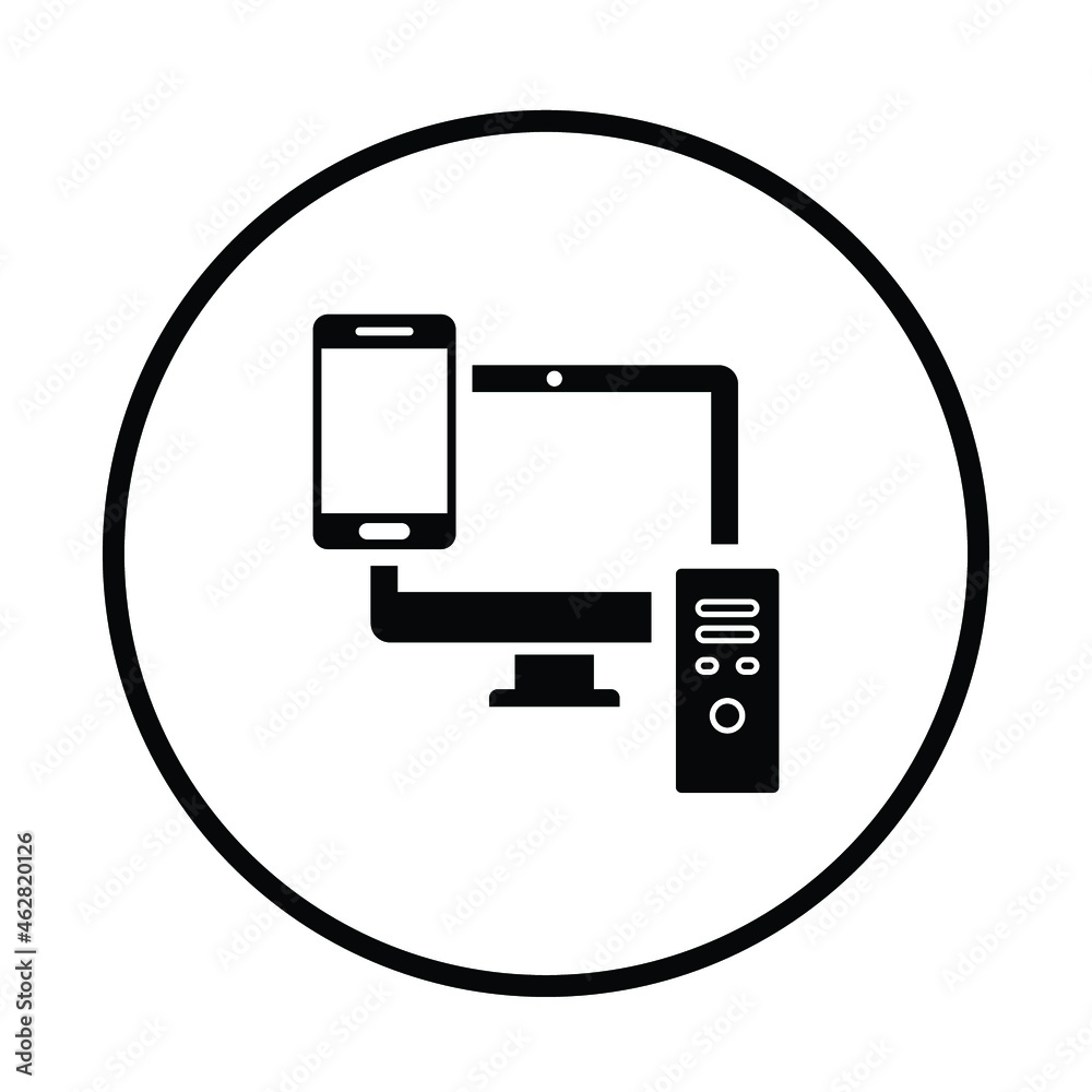 Design, device, responsive icon. Black vector design. Design, device, responsive icon. Black vector design.