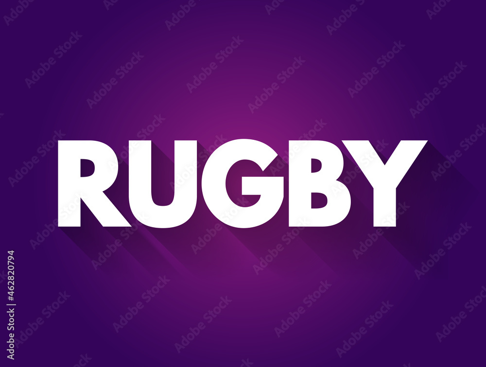 Rugby text quote, sport concept background Rugby text quote, sport concept background