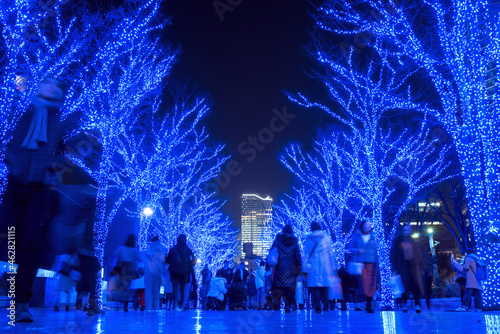 Blue Cave Illumination in Shibuya, Tokyo　青の洞窟イルミネーション 渋谷 photo