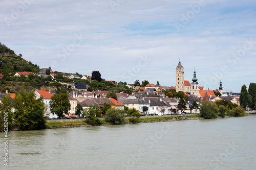 Austria, Lower Austria, Krems an der Donau, Houses of riverside town photo