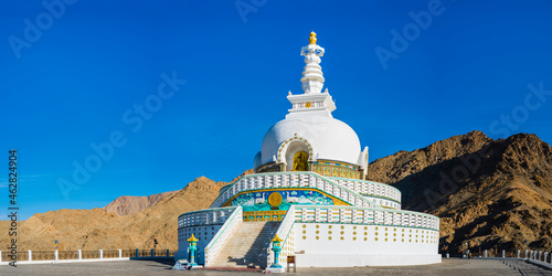 India, Jammu and Kashmir, Ladakh, Leh, Shanti Stupa photo
