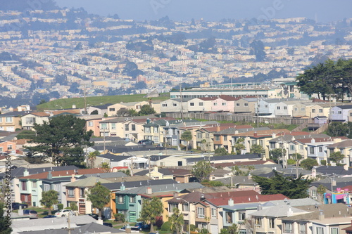 condensed view of houses in Daly City, San Francisco © Neil