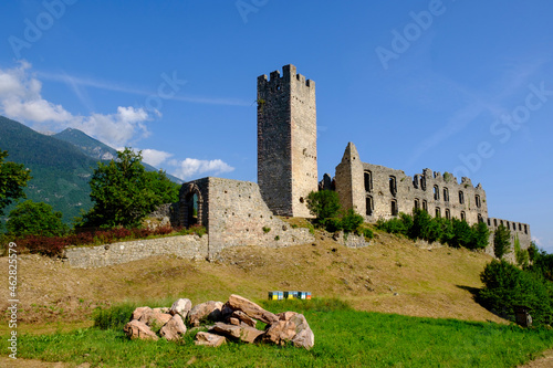 Italy, Trentino, Spormaggiore, Ruins of Castel Belfort photo
