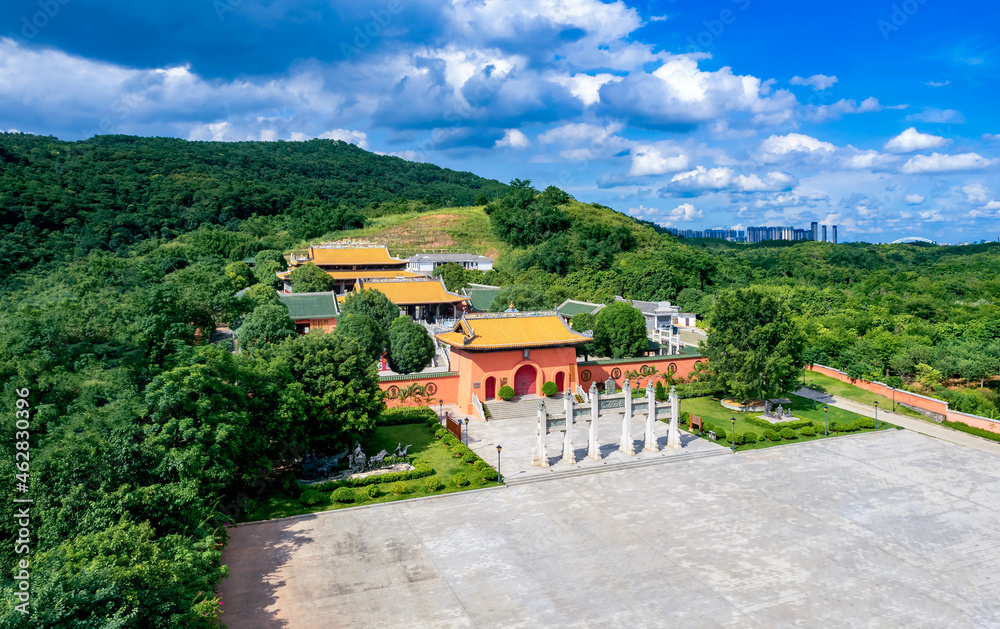 Aerial photography of Confucius Temple in Nanning, Guangxi