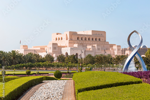 Arches Fountain in front of Royal Opera House Muscat, Muscat, Oman photo