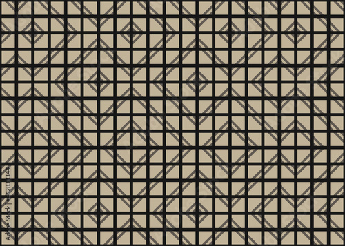 Abstract Geometric Pattern generative computational art illustration