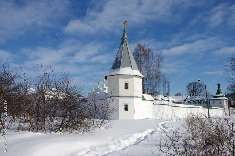 City of Vidnoye, Russia - February, 2021: St. Catherine's Monastery
