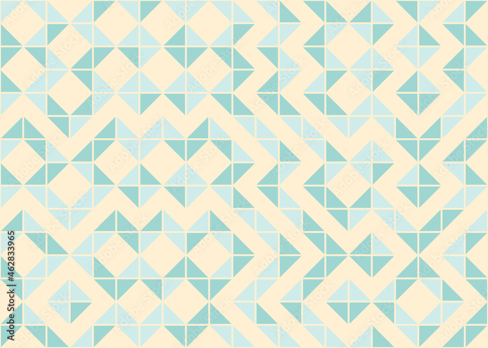 Fototapeta premium Abstract Geometric Pattern generative computational art illustration