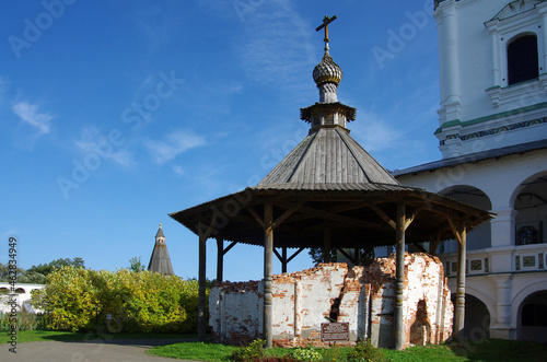 Village Teryaevo, Volokolamsk district, Moscow region, Russia - September, 2020:  Iosifo-Volotsky monastery photo