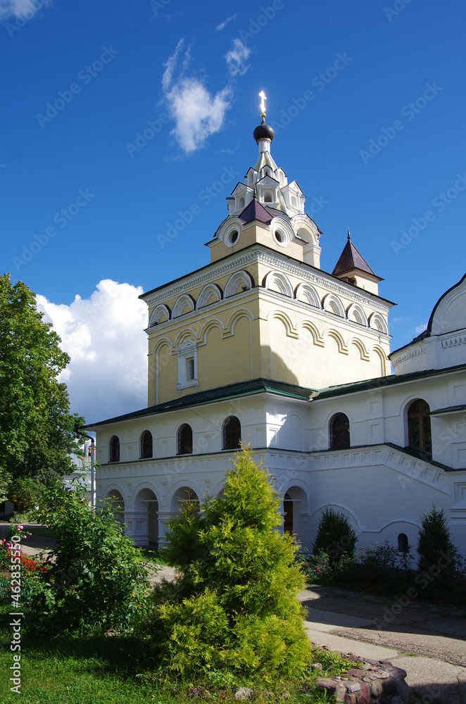 Kirzhach, Russia - September, 2020: Annunciation monastery. The Holy Annunciation diocesan Kirzhach monastery was founded by St. Sergius of Radonezh in 1358