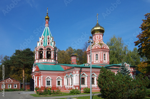 Krasnogorsk, Russia - September, 2020: Church of the icon of the Mother of God the Sign. Znamenskaya Temple