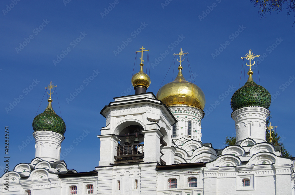 Nikolo-Uryupino, Russia - September, 2020: Temple of St. Nicholas