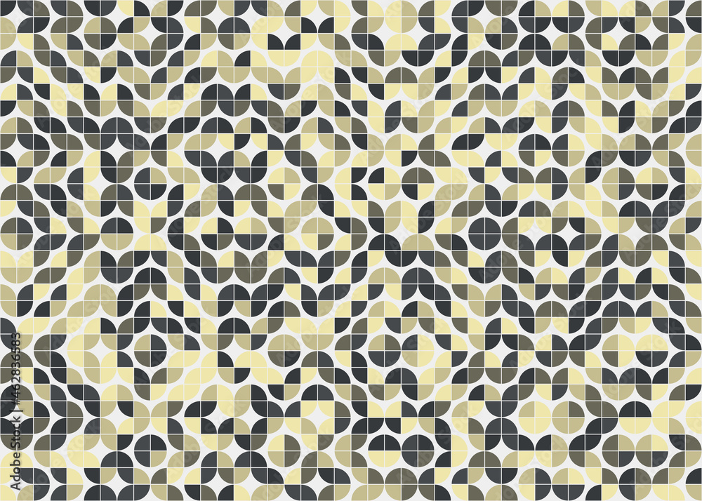 Abstract Geometric Pattern generative computational art illustration