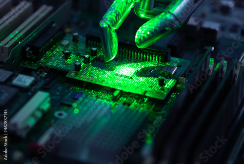 Circuit board chips and manipulator
