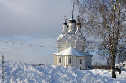 MYTISHCHI, RUSSIA - January, 2021: Church of the Annunciation of the Blessed Virgin