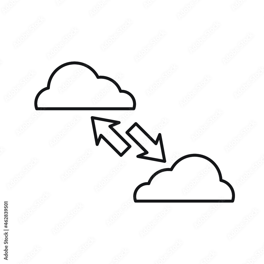Database mirroring,cloud sharing icon Database mirroring,cloud sharing icon