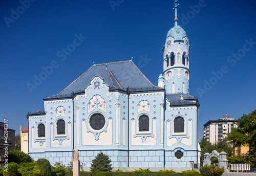 Slovakia, Bratislava, Exterior of Church of St. Elizabeth, Blue church photo