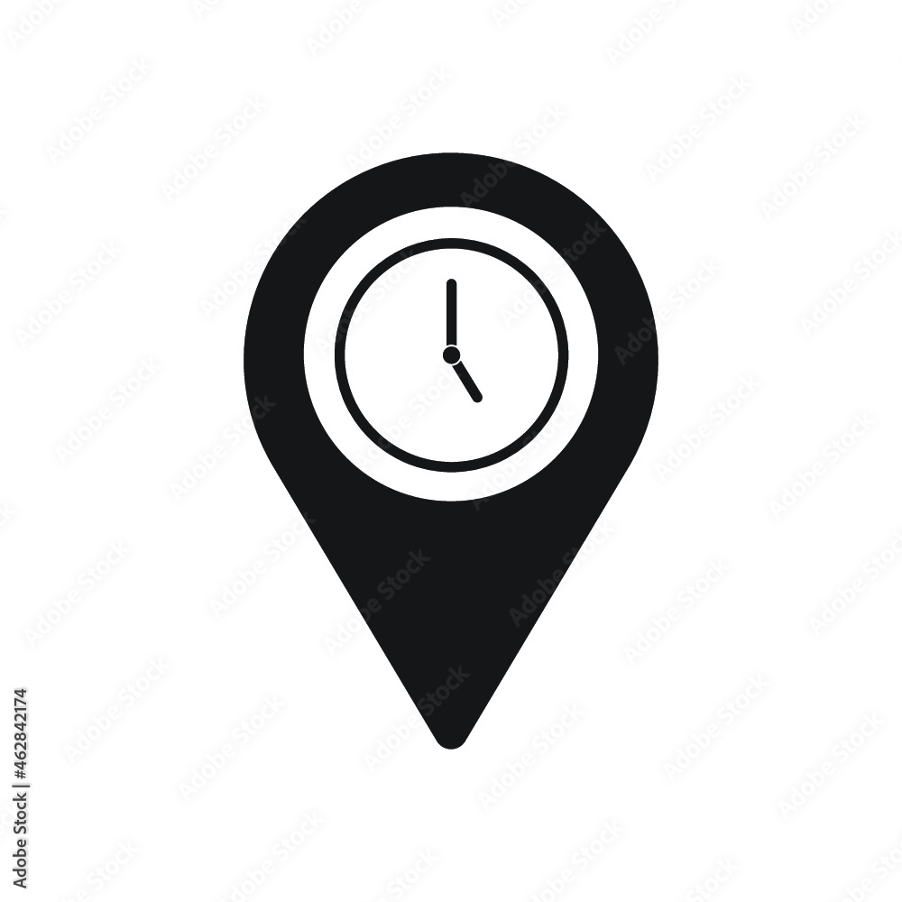 flat hand giving the clock icon flat hand giving the clock icon