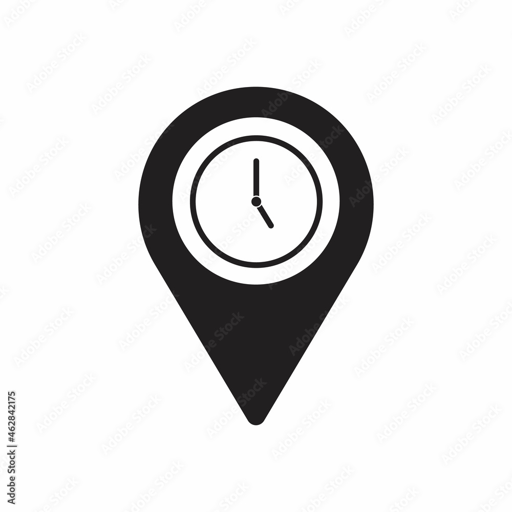 flat hand giving the clock icon
