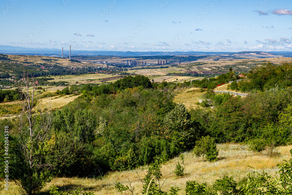 Obraz premium The landscape of the Carpathian Mountains