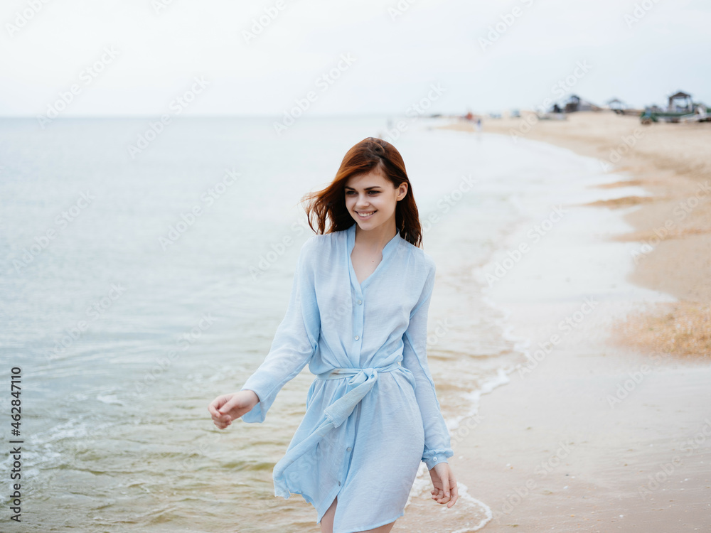 women in sports on the beach walk leisure fresh air landscape women in sports on the beach walk leisure fresh air landscape