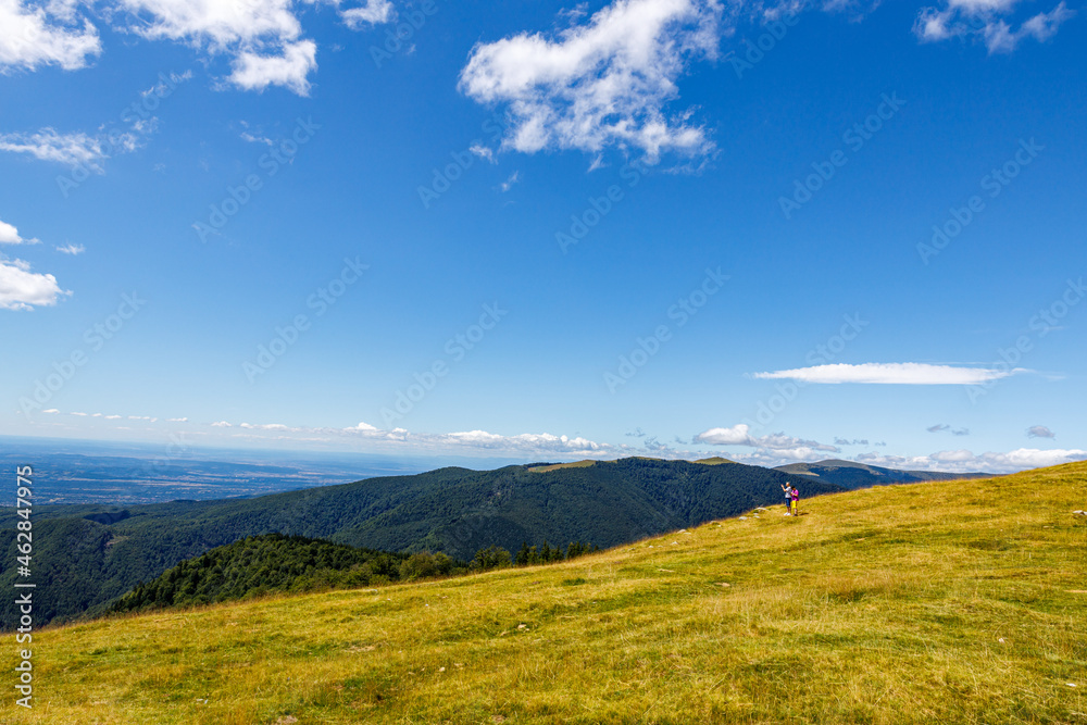 The landscape of the Carpathian Mountains The landscape of the Carpathian Mountains
