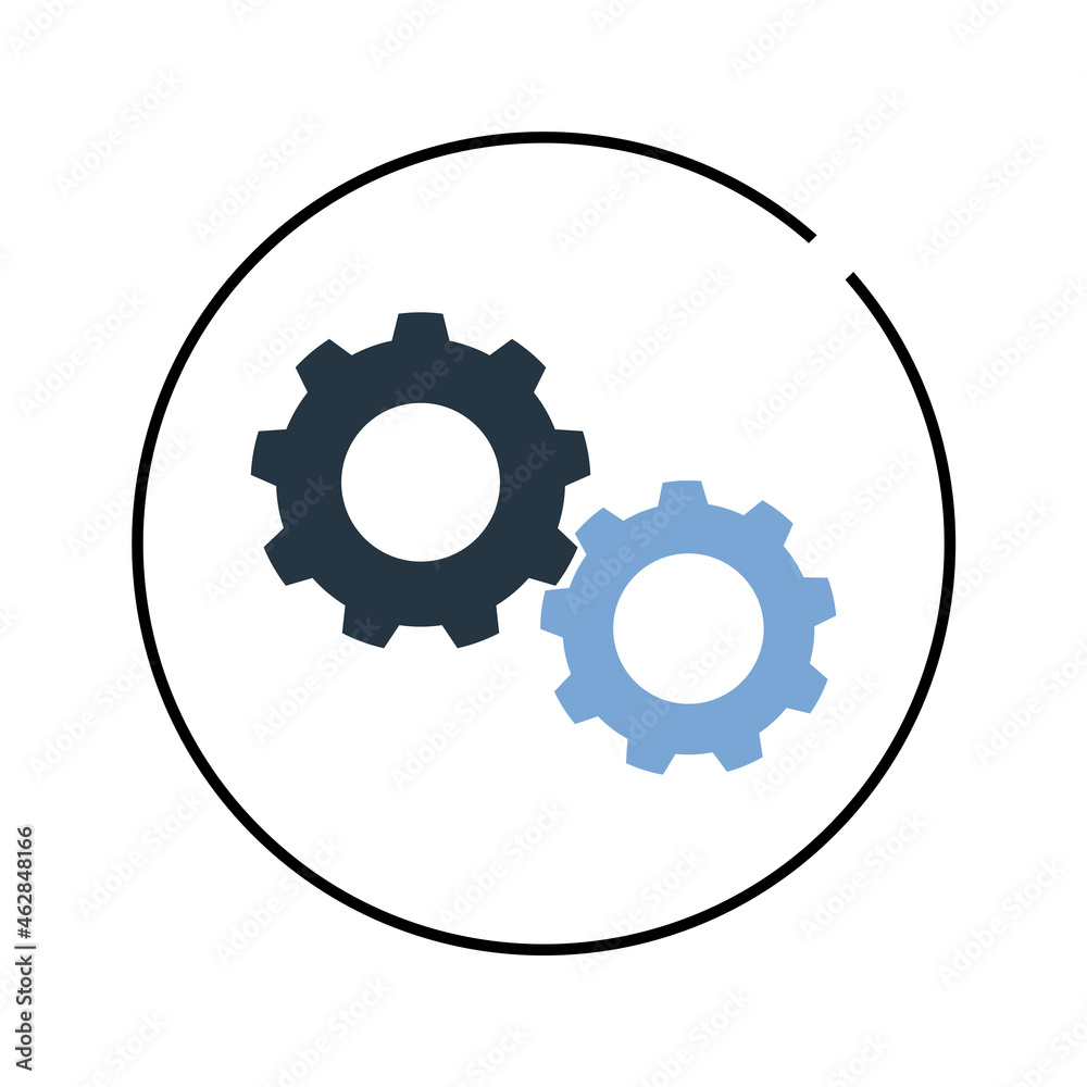 Vector illustration of gear icons. Vector illustration of gear icons.