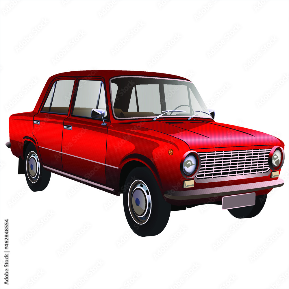 automobile retro car isolated on white background automobile retro car isolated on white background
