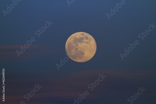 Full moon over Bavaria, Germany