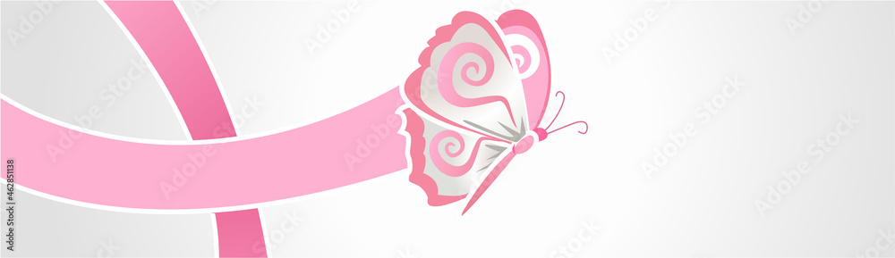 pink ribbon of thread Banner 2 pink ribbon of thread Banner 2