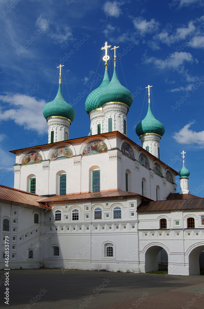 Yaroslavl, Russia - May, 2021: Vvedenskiy Tolga Convent - the convent of the Yaroslavl diocese