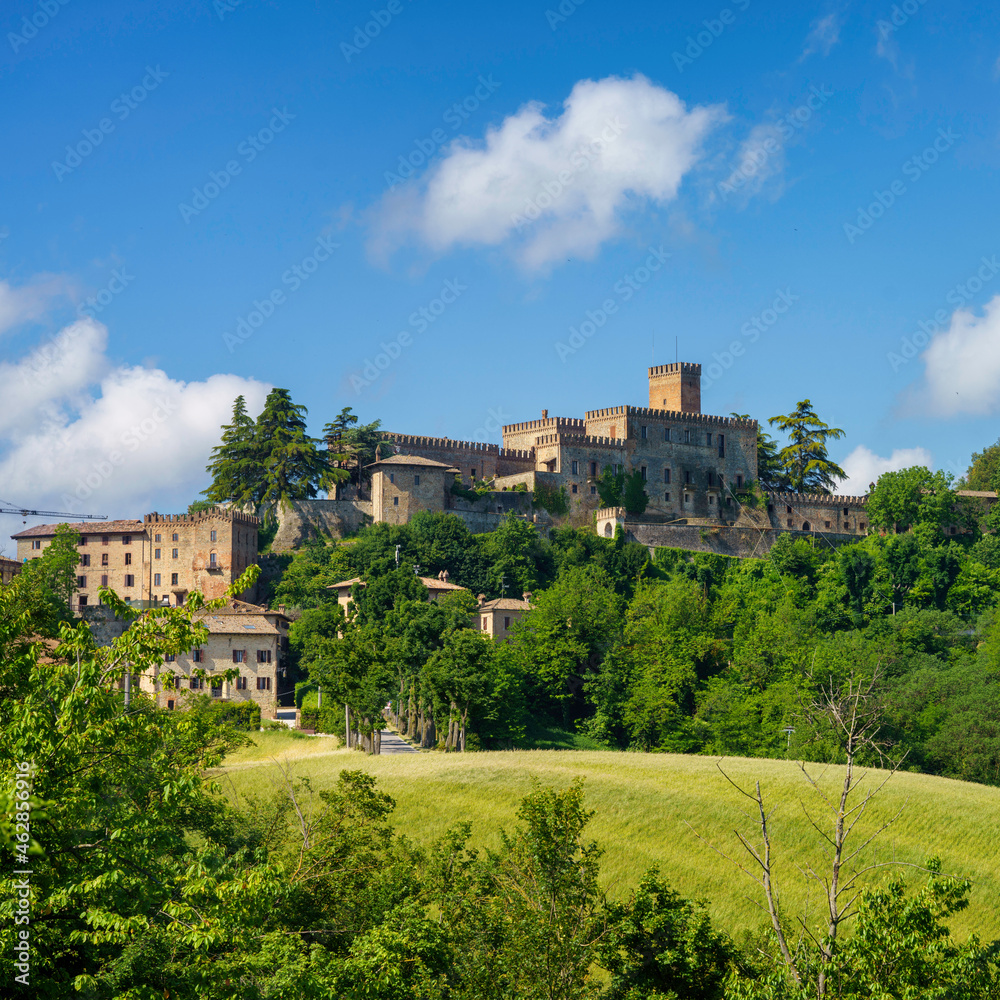 Panoramic view of Tabiano, Parma province