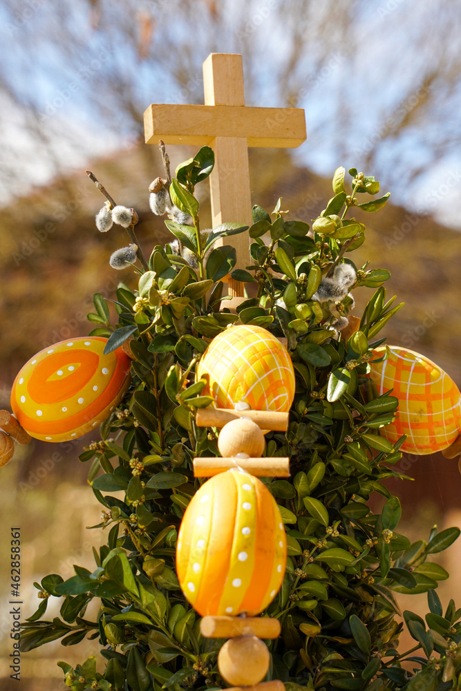 Osterbrunnen Stock Photo | Adobe Stock