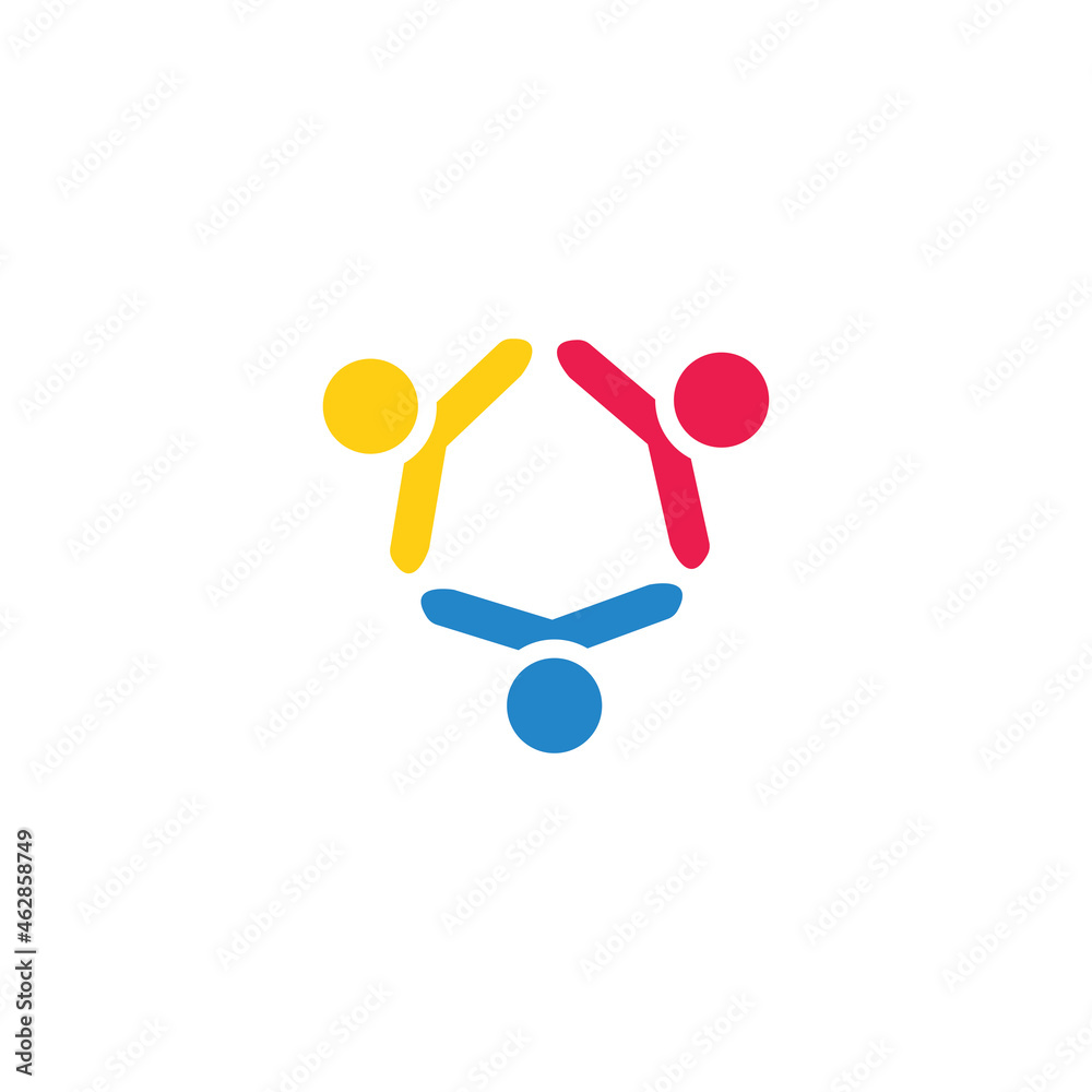 Community, network and social icon design template Community, network and social icon design template
