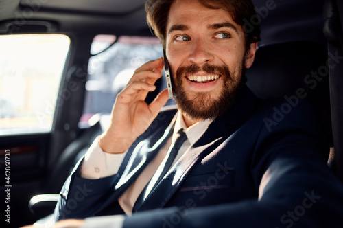 bearded man Driving a car trip luxury lifestyle success service rich © SHOTPRIME STUDIO