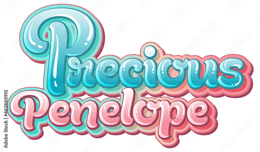 Precious Penelope logo text design